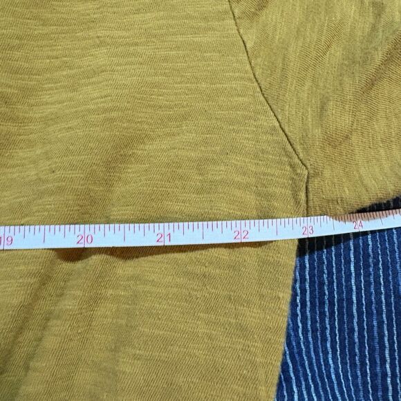 Old Navy Dress Womens 2X Gold Cinch Waist Knit Boho Casual Cottagecore Fall - Picture 5 of 10